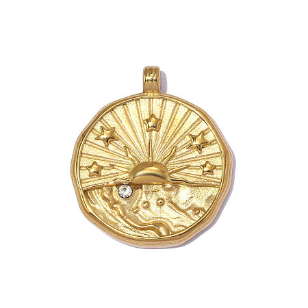 304 Stainless Steel Pendants STAS-OY014-79G-1
