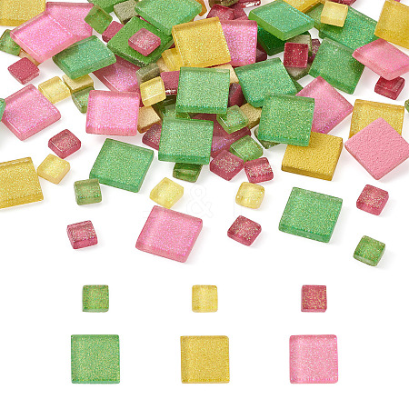 252Pcs 2 Style Glass Cabochons GGLA-EL0001-01D-1
