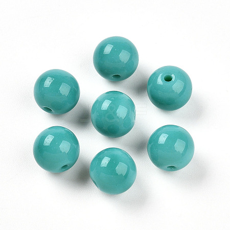 Opaque Solid Color Glass Beads X1-GLAA-N007-10mm-A09-1