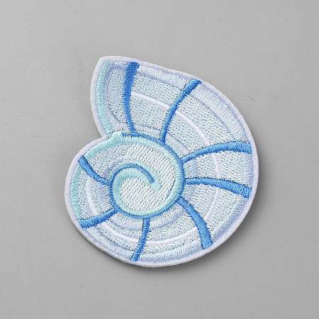 Polyester Embroider Thread Iron on/Sew On Patches PATC-WH0010-88A-1