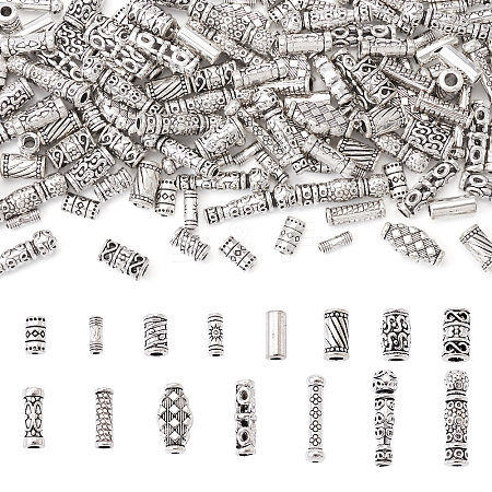 Tibetan Style Alloy Beads TIBEB-TA0001-18AS-1