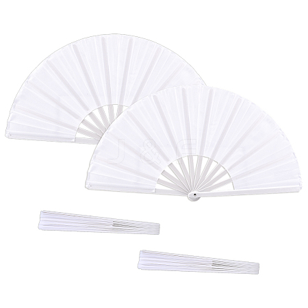 4Pcs Plastic Fans Display Decorations AJEW-GO0002-62-1