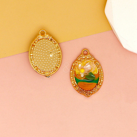 Alloy Enamel Pendants PW-WG4682B-05-1