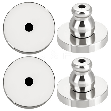 12Pcs Brass Ear Nuts KK-BBC0016-29P-1