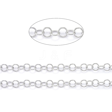 Tarnish Resistant 304 Stainless Steel Rolo Chains CHS-F011-08A-P-1