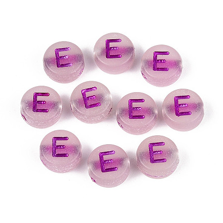 Luminous Frosted Acrylic Beads FACR-T008-02E-1