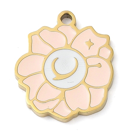 304 Stainless Steel Pendants STAS-F315-07G-04-1