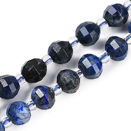 Natural Lapis Lazuli Beads Strands G-G182-B01-01-1