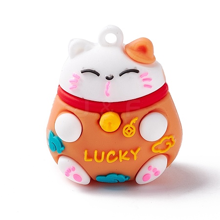 PVC Cartoon Lucky Cat Doll Pendants KY-C008-12A-1