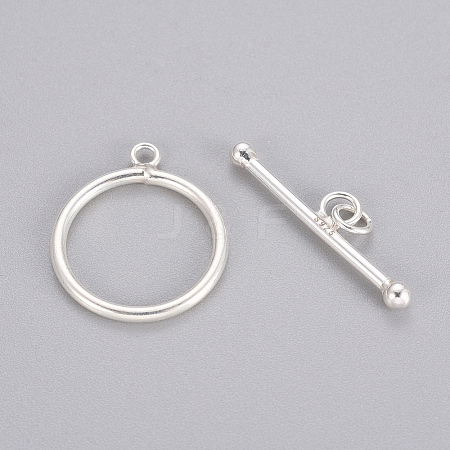 925 Sterling Silver Toggle Clasps STER-L057-001S-1