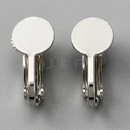 Brass Clip on Earring Findings KK-WH0047-67P-1