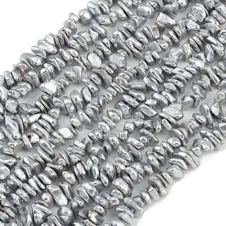 Electroplated Shell Pearl Beads Strands BSHE-H113-01B-1