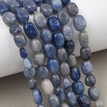 Natural Blue Aventurine Beads Strands GG-C286-A32-1