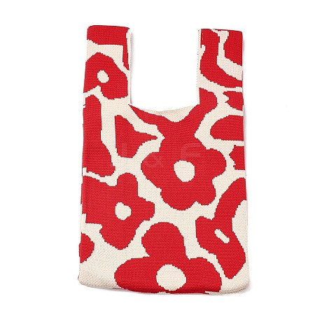 Polyester Mini Knit Tote Bags ABAG-C008-01B-02-1