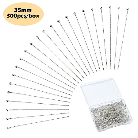 Brass Ball Head Pins KK-YW0002-26A-P-1