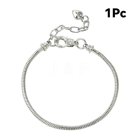 1Pc Brass European Style Bracelets For Jewelry Making MAK-YW0001-19-1