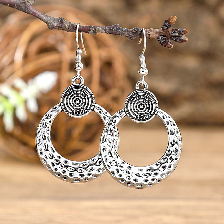 Zinc Alloy Dangle Earrings FS-WG945BB-06-1