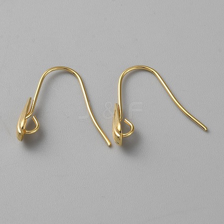 Brass Earring Hooks KK-WH0056-64-1