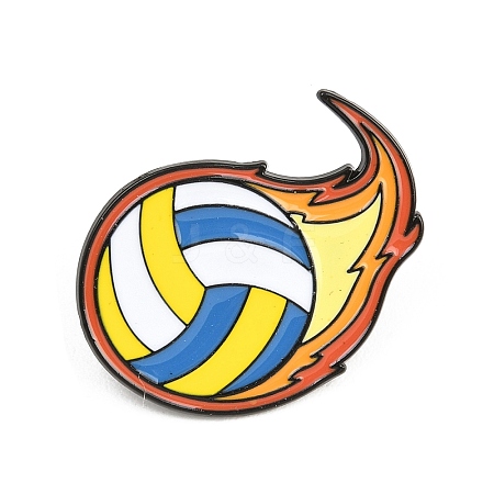 Sports Alloy Enamel Brooch JEWB-K018-38D-EB-1