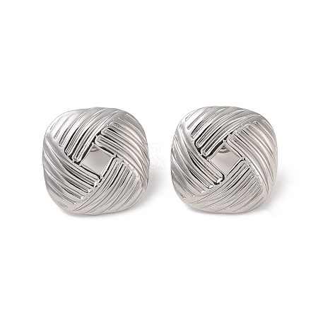 Non-Tarnish 304 Stainless Steel Stud Earrings for Women EJEW-L272-027P-02-1