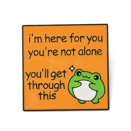 I'm Here for You You're Not Alone Alloy Brooches JEWB-M046-17A-1