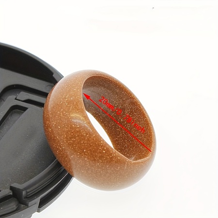 Synthetic Goldstone Plain Band Rings DB0589-11-1