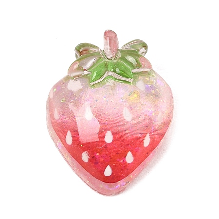 Gradient Color Transparent Resin Imitation Fruit Cabochons RE-CBA7537-02-1