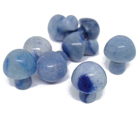 Natural Blue Aventurine Healing Mushroom Figurines PW-WG12900-04-1