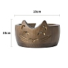 Cat Portable Wood Yarn Bowl PW-WG57847-01-1