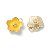Light Gold Plated Alloy Enamel Pendants ENAM-YW0002-20G-3