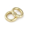 Brass Spring Gate Rings KK-Z078-07G-2