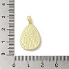 Brass Pave Shell Pendants KK-I708-08A-G-3