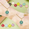 120Pcs 12 Colors Golden Plated Alloy Charms ENAM-SZ0001-64X-4