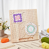 Rectangle Wood Crochet Blocking Board DIY-BC0013-51D-5