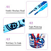 4 Pairs 4 Colors Flower Pattern Polyester Shoelaces FIND-TA0010-30-5
