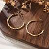 304 Stainless Steel C-Shaped Stud Earrings EJEW-R017-02G-03-5