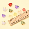 50Pcs Glass Pendants PALLOY-FS00015-7