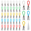 40Pcs 5 Colors Stainless Steel Towel Clips AJEW-FG0005-54-1