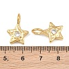 304 Stainless Steel Micro Pave Cubic Zirconia Pendants CU-CBA02E8-19G-04-3