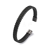 316 Surgical Stainless Steel Cuff Bangles for Men BJEW-P319-05A-B-2