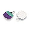 Fruit Alloy Enamel Charms PALLOY-S058-01P-23-1