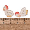 2-Hole Printed Transparent Resin Buttons RE-CBA858C-21-3