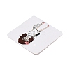 Square Paper Earring Display Cards CDIS-C004-02F-4