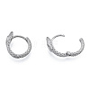 Tarnish Resistant 304 Stainless Steel Hoop Earrings Findings STAS-N092-191-3