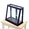 Wood Acrylic Dollhouse Miniature Display Cabinet PW-WG2DCE8-02-2