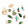 48Pcs 12 Style Alloy Enamel Pendants ENAM-KS0001-07-4