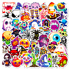 50 Pcs Halloween Children's Cartoon Themed Stickers PW-WG6DEFE-01-2