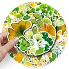 50Pcs Ginkgo Leaf PVC Sticker PW-WG26859-01-6