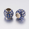 Alloy Rhinestone European Beads PALLOY-F200-03E-2