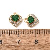 Valentine's Day Brass Micro Pave Cubic Zirconia Charms CU-K002-38G-D-3